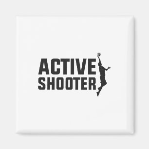 Sketll Player Active Shooter Sketll Lovers Men Wom Magnet
