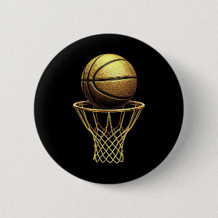 Sketll Player Cool Trophy Sports Lover Game Day Bl 6 Cm Round Badge