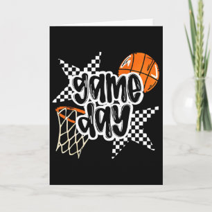 Sketll Player Game Day Chequered Sketll Fan Mum Card