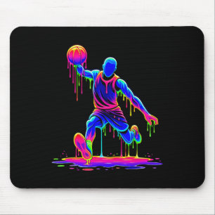 Sketll Player Ice Cream Drippy Melting Liquid  Mouse Pad