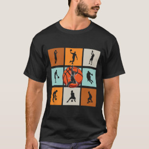 Sketll Player Silhouettes Graphic Art T-Shirt