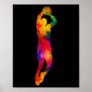 Sketll Player Sports Sketll Lover Team Colorful  Poster