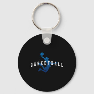 Sketll Player Team Blue Varsity Text Key Ring