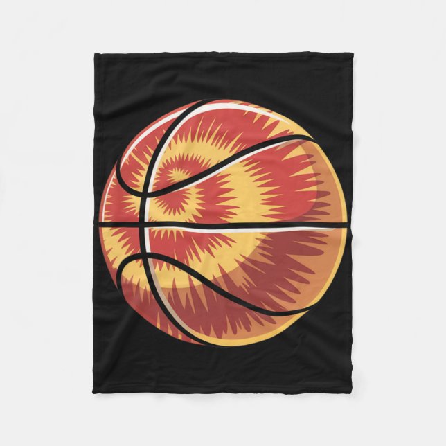 Sketll Player Tie Dye  Fleece Blanket (Front)
