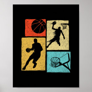 Sketll Players - Colorful Ll Hoop Sports Lover Poster