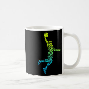 Sketll Players Dunking Kids Men Boys Sketll Player Coffee Mug
