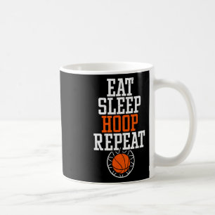 Sketll Quote Shirt - Eat Sleep Hoop Repeat Coffee Mug
