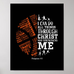 Sketll Sayings Christian Verse Teen Boys Kids Grap Poster
