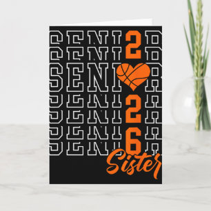 Sketll Senior Sister Graduation Cl Of 2026 Senior Card