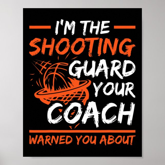 Sketll Shooting Guard Funny Sketll Player  Poster (Front)