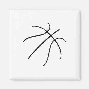 Sketll Silhouette Bll Gift Sketll Coach Sports  Magnet