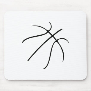 Sketll Silhouette Bll Gift Sketll Coach Sports Mouse Pad