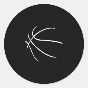 Sketll Silhouette Bll Player Coach Sports Ller Gif Classic Round Sticker