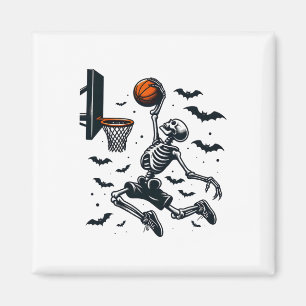 Sketll Skeleton Halloween Skeleton Sketll Player Magnet