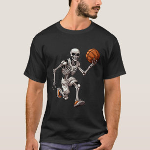 Sketll Skeleton Playing Sketll Halloween Skull Lov T-Shirt