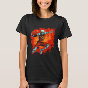 Sketll Skeleton Sketll Player Halloween Spooky T-Shirt