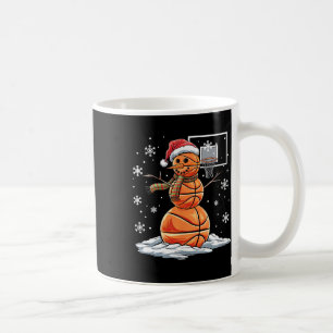 Sketll Snowman Player Santa Hat Christmas Funny Coffee Mug