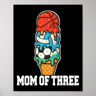 Sketll Soccer Volleyll Mum Ice Cream Summer Game D Poster