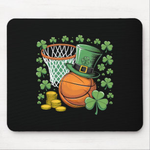 Sketll St Patricks Day Lucky Sketll Player Shamroc Mouse Pad