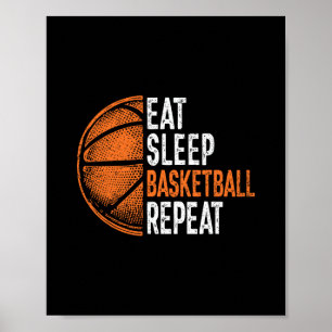 Sketll Team Coach Player Fan Eat Sleep Sketll Repe Poster