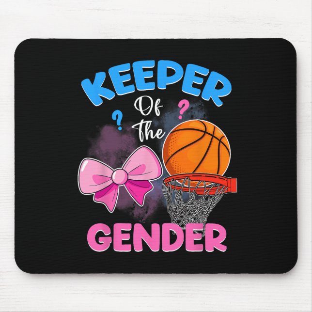 Sketll Themed Keeper Of The Gender Reveal Family P Mouse Pad (Front)