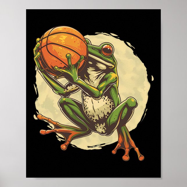Sketll Toad Sketll Player Artwork Watercolor Frog  Poster (Front)