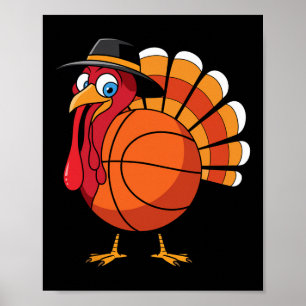 Sketll Turkey Thanksgiving For Boys Toddlers Men W Poster