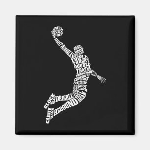 Sketll Typography - Sketll Player Fan Coach Magnet