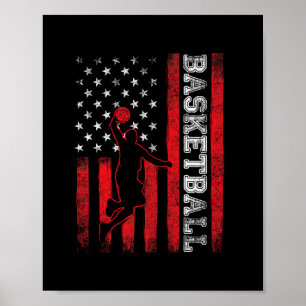 Sketll - Usa American Flag Sports Lover Athlete  Poster