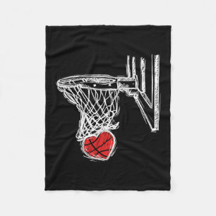 Sketll Valentines Day Love Heart Hoops Romance Col Fleece Blanket
