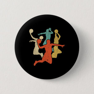 Sketll Vintage Silhouette 60s 70s Retro Gift Team 6 Cm Round Badge