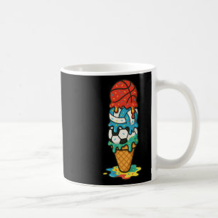 Sketll Volleyll Soccer Ice Cream Drip Summer Game Coffee Mug