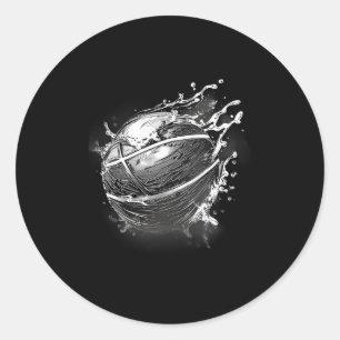 Sketll Watercolor Sketll Lover Artwork Splash Classic Round Sticker