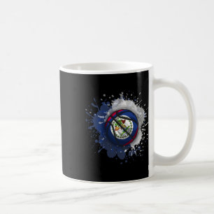 Sketll With Belize Flag Coffee Mug