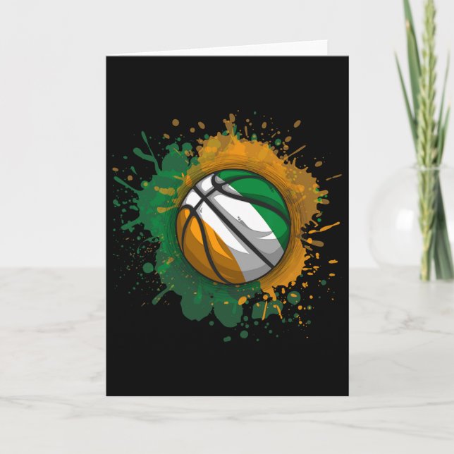 Sketll With Ivory Coast Flag  Card (Front)