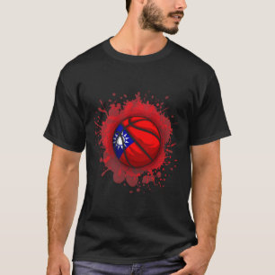 Sketll With Taiwan Flag  T-Shirt