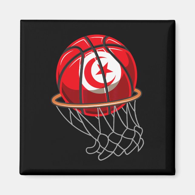 Sketll With Tunisia Flag  Magnet (Front)