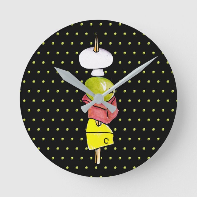 Skewer Round Clock (Front)