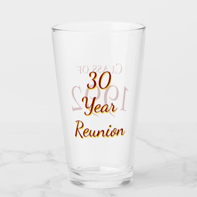 SKHS 30 yr reunion Glass (Front)