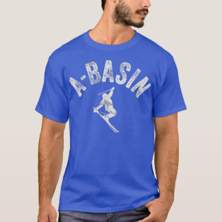 Ski A Basin CO Vintage Arapahoe Basin Skiing Cool  T-Shirt