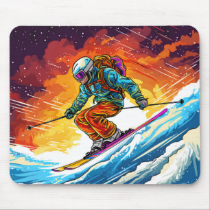 Ski Action Mouse Pad