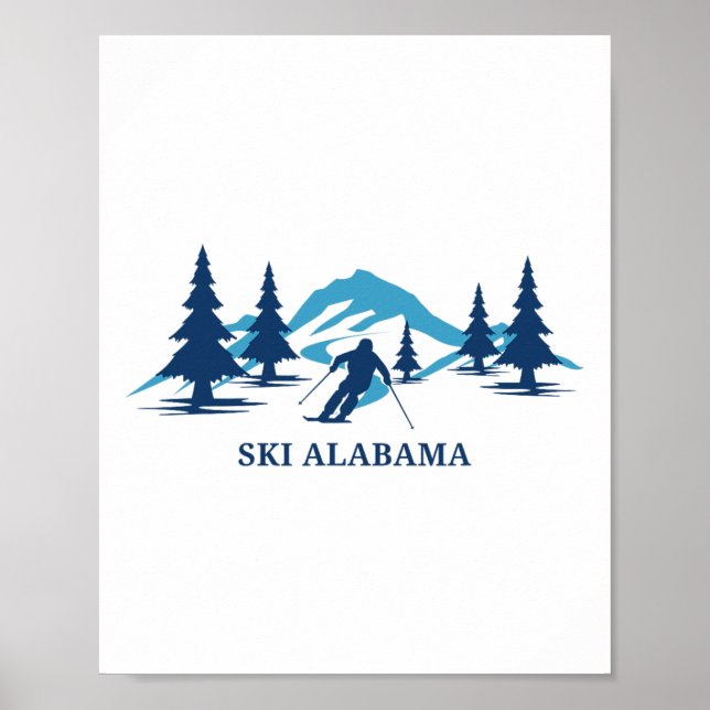 Ski Alama Ski Resort Skiing Skier  Poster (Front)