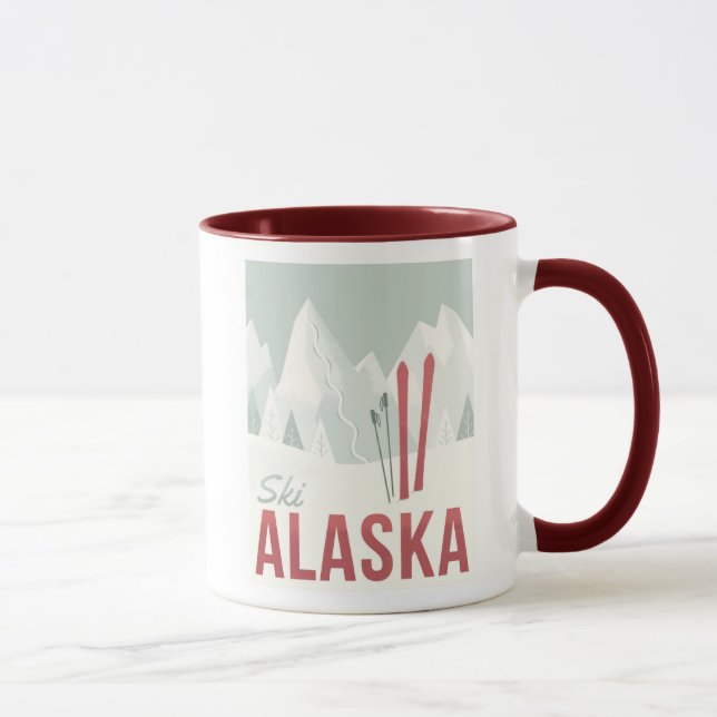 Ski Alaska Mug (Right)