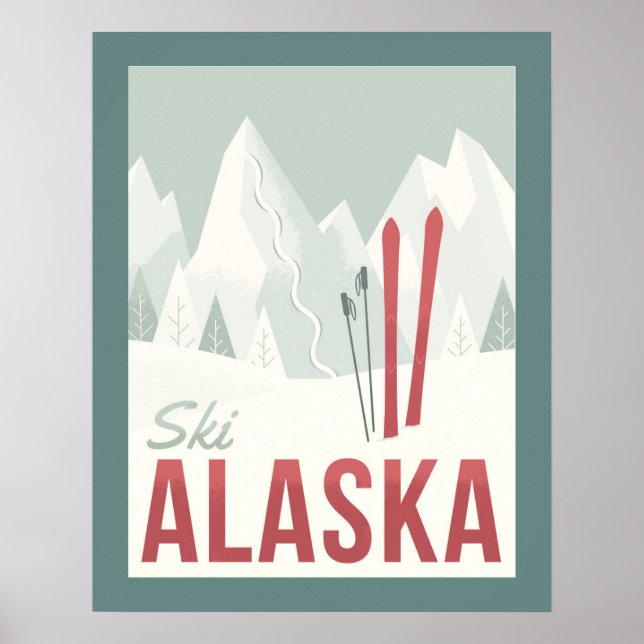 Ski Alaska Poster (Front)