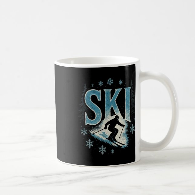 Ski - Alpine Downhill Racing Freestyle  Coffee Mug (Right)
