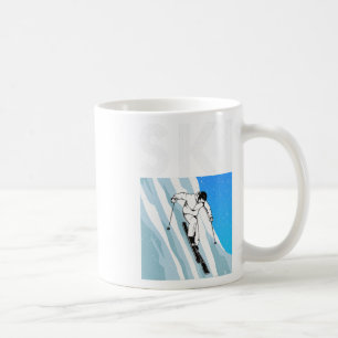 Ski Alpine Downhill Skiing Snow Trendy  Coffee Mug
