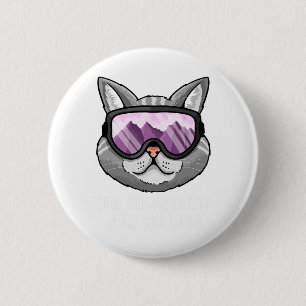 Ski And Snowboarding Mountain Lover Design Snowboa 6 Cm Round Badge