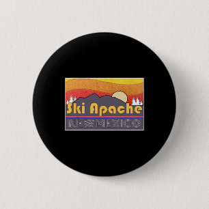 Ski Apache New Mexico 6 Cm Round Badge
