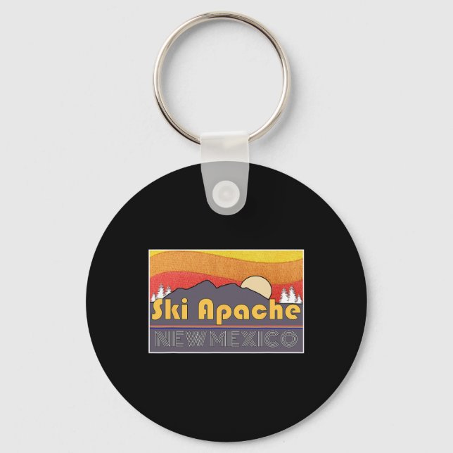 Ski Apache New Mexico  Key Ring (Front)
