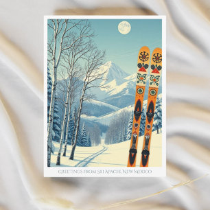 Ski Apache New Mexico Sierra Blanca USA Postcard